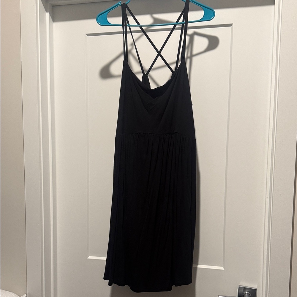 Old Navy Black Midi Dress